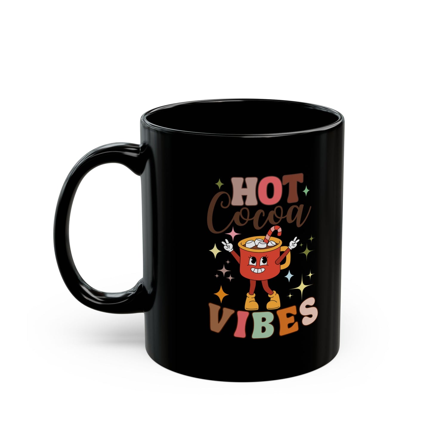 Mug Hot Cocoa Vibes Black 11oz 15oz