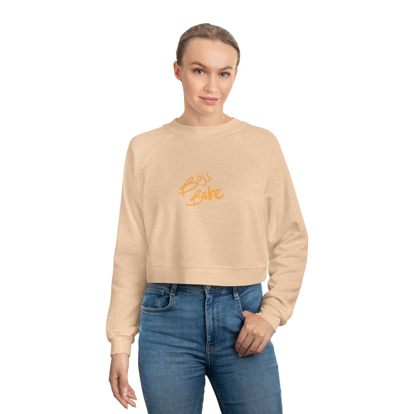 Cropped Fleece Pullover for Boss Babe Empowerment