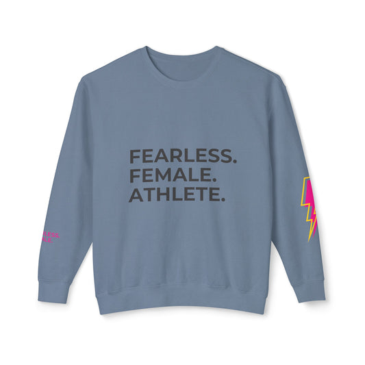 Female Athlete Unisex Lightweight Crewneck Sweatshirt