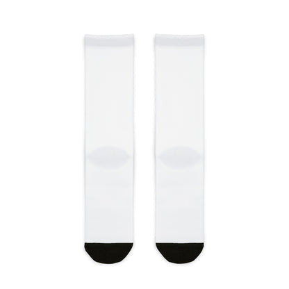 Fearless Female Cyclist Sublimation Crew Socks