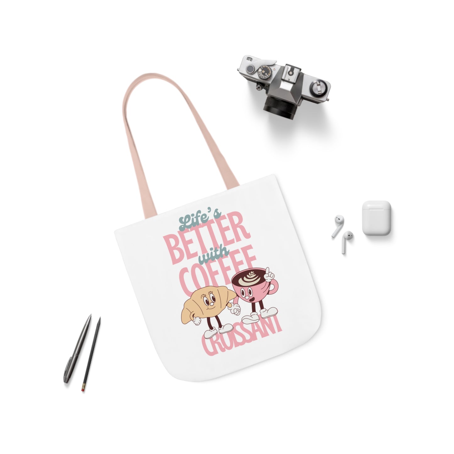 Coffee and Croissants Tote Bag