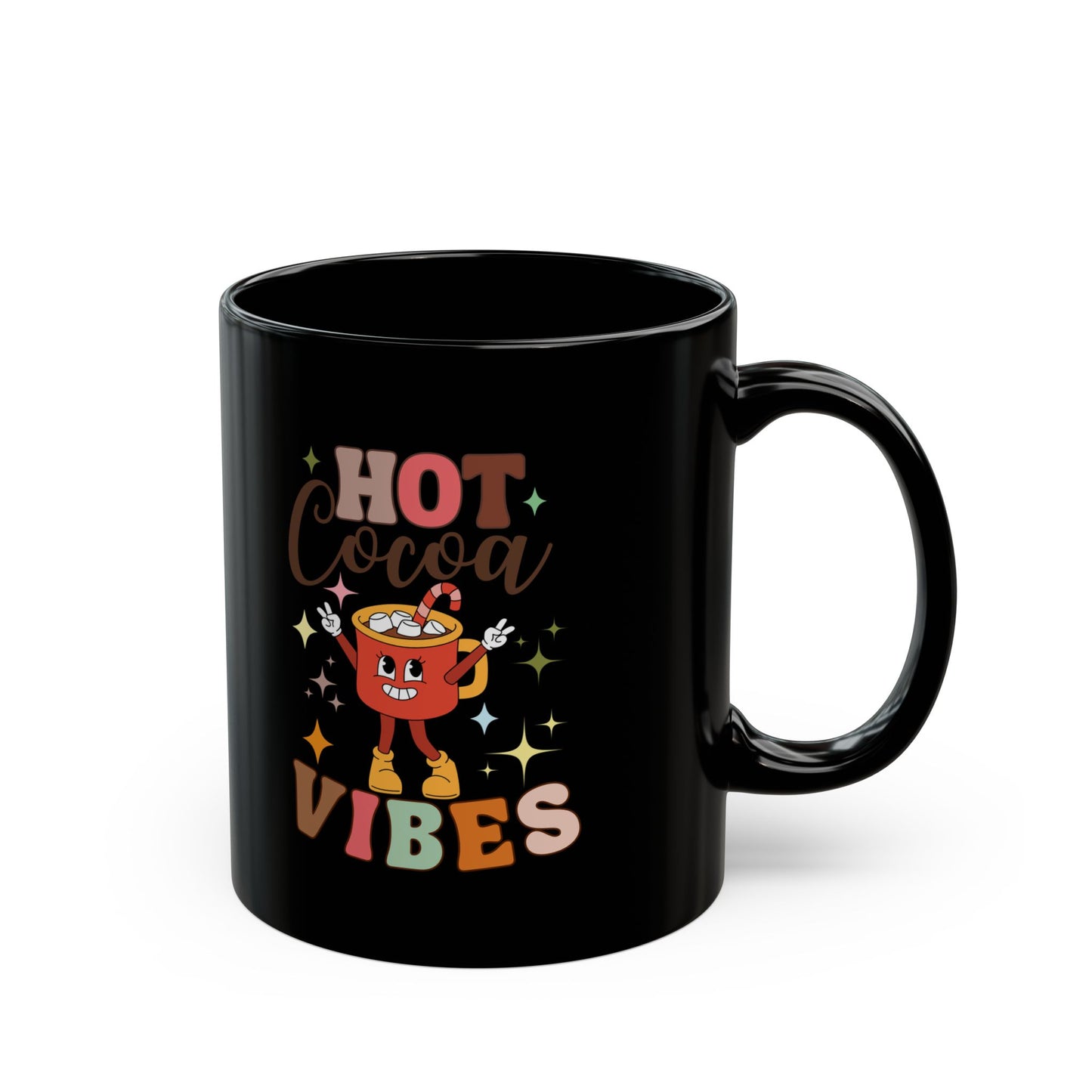 Mug Hot Cocoa Vibes Black 11oz 15oz