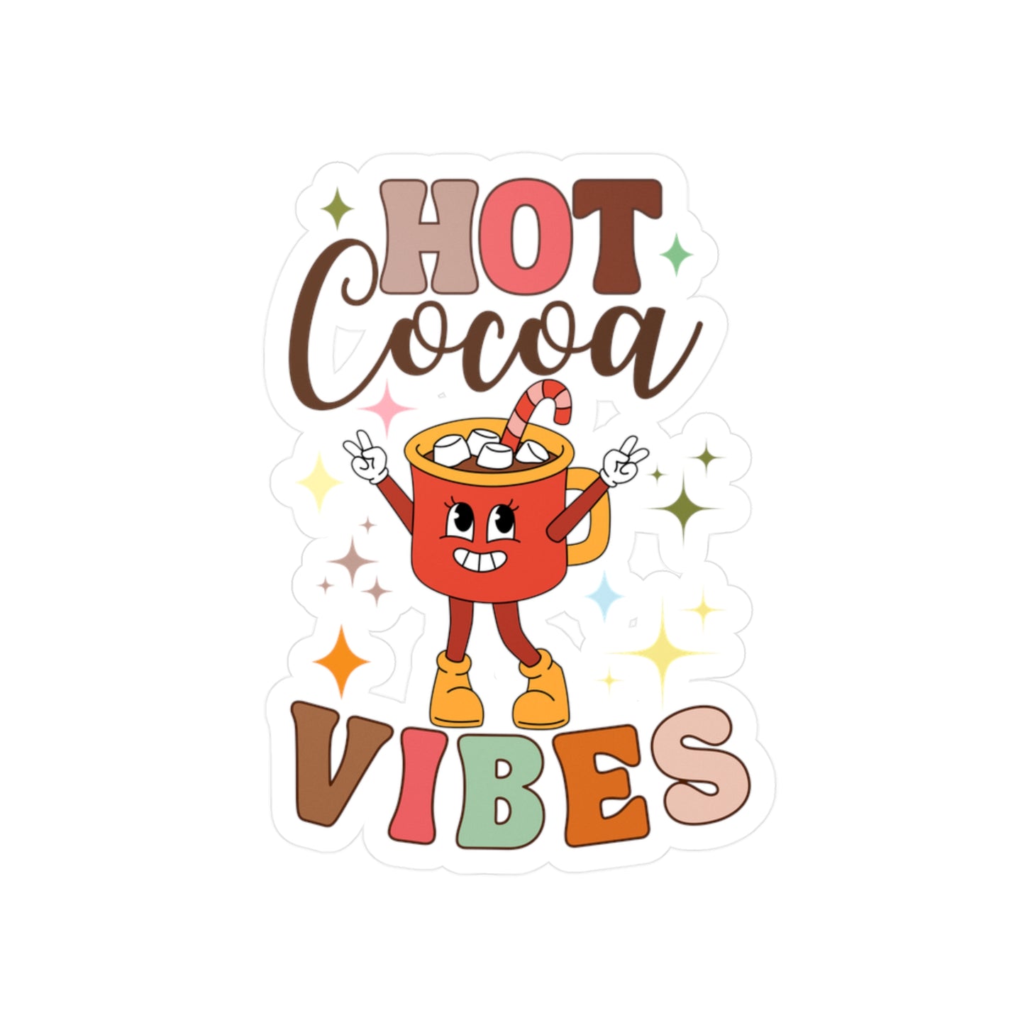 Vinyl Decal Sticker - Hot Cocoa Vibes